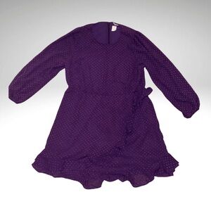 Penningtons Purple Wrap-Style Dress – Size XXL